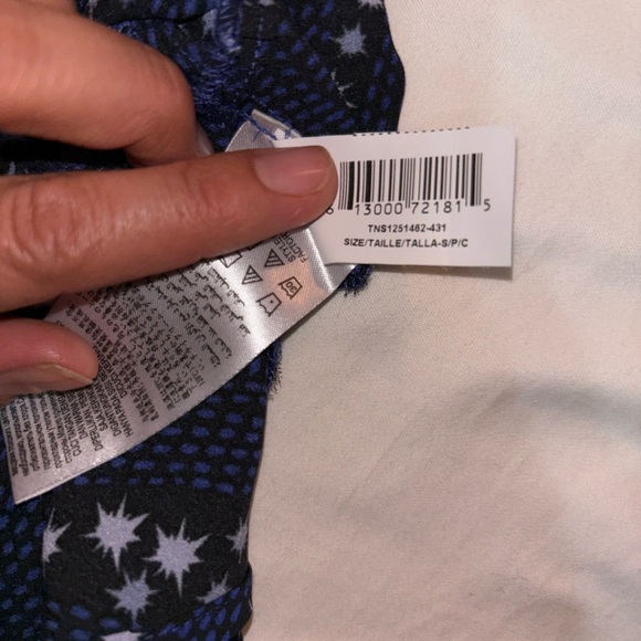 BCBGeneration Blue and Black Polka Dot Jumpsuit(0018) - Picture 5 of 6